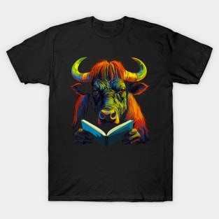 Wildebeest Reads Book T-Shirt